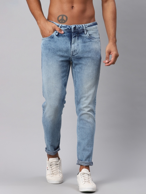 

Roadster Fast and Furious Men Blue Slim Fit Mid-Rise Clean Look Stretchable Jeans