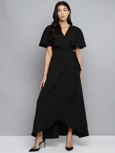 

Femella Women Black Solid Maxi Dress