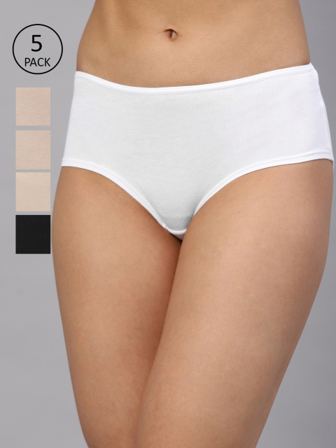 

Marks & Spencer Women Pack of 5 Low-Rise Basic Briefs T613063K, Nude