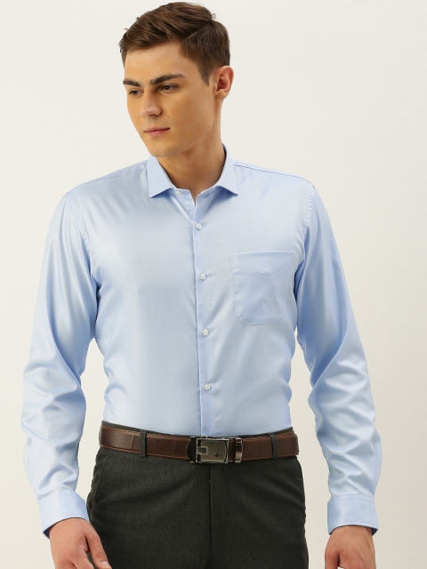 

Peter England Men Blue Slim Fit Solid Formal Shirt