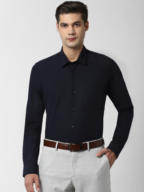 

Peter England Men Black Slim Fit Formal Shirt