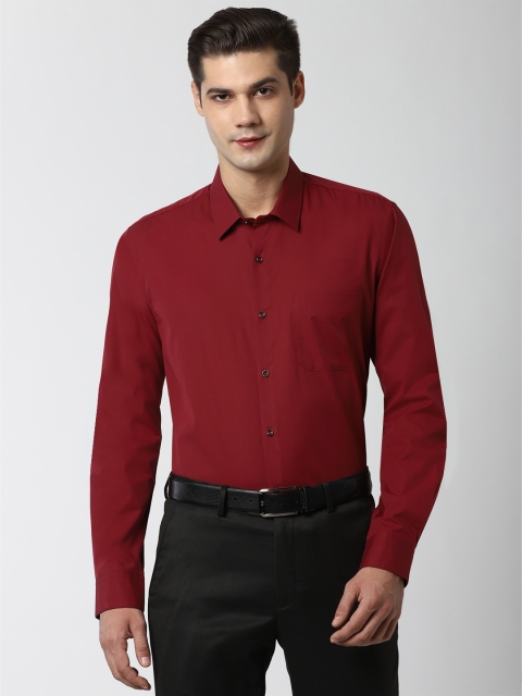 

Peter England Men Red Slim Fit Formal Shirt