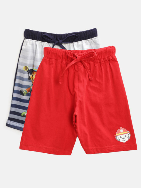 

Eteenz Boys Pack of 2 Pure Cotton Shorts, Navy blue