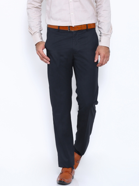 

Allen Solly Dark Blue Formal Trousers