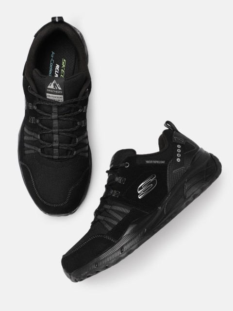 

Skechers Men Black Equalizer 4.0 Trail Leather Sneakers