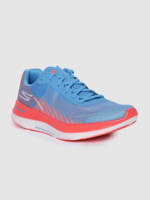 

Skechers Men Blue Mesh GO RUN RAZOR EXCESS Running Shoes