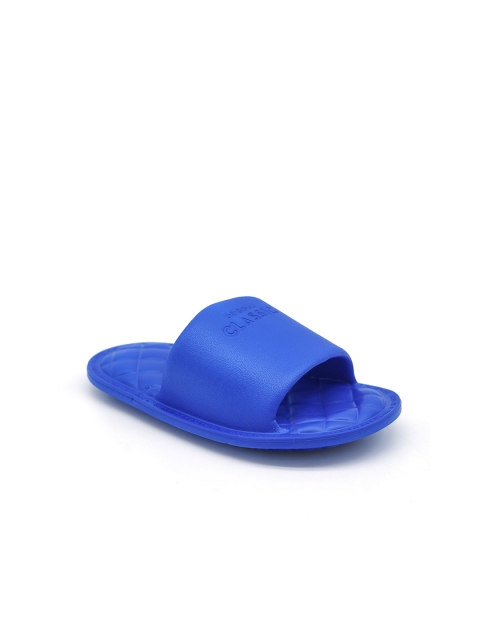 

FEETWELL SHOES Unisex Kids Blue Solid Sliders