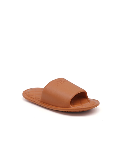 

FEETWELL SHOES Kids Brown Solid Sliders