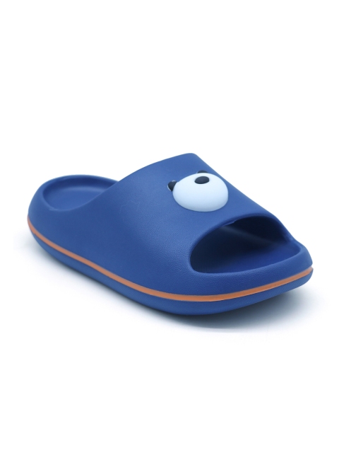 

FEETWELL SHOES Kids Blue Solid Sliders