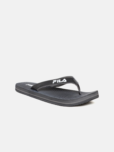 

FILA Men Black & Grey Printed Thong Flip-Flops