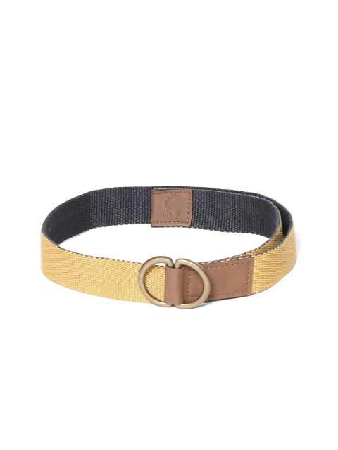 

U.S. Polo Assn. Kids Boys Yellow & Navy Blue Textured Belt
