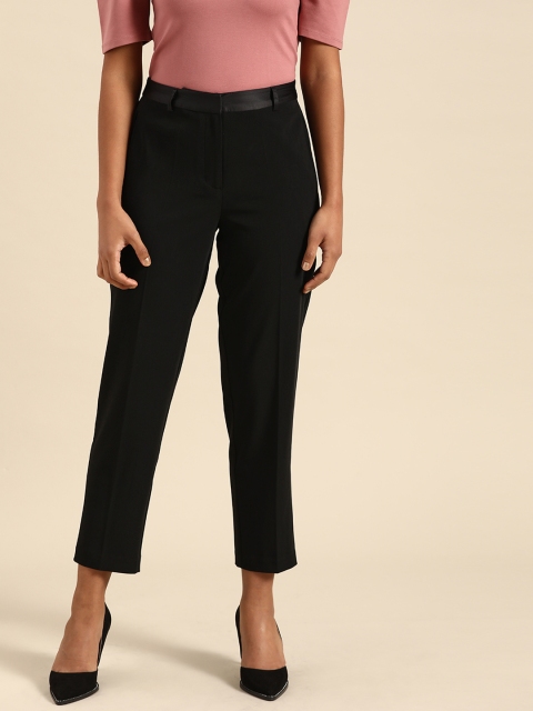 

COVER STORY Women Black Solid Trousers