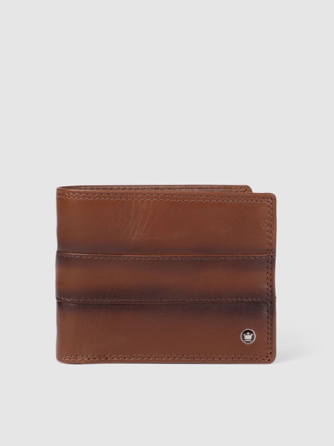 

Louis Philippe Men Brown Solid Leather Two Fold Wallet