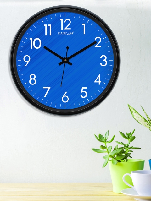 

RANDOM Blue Round Printed Analogue Wall Clock