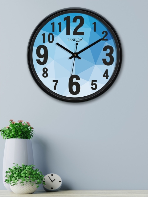 

RANDOM Blue Round Printed Analogue Wall Clock