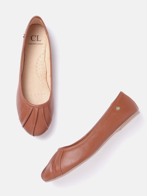 

Carlton London Women Brown Solid Ballerinas