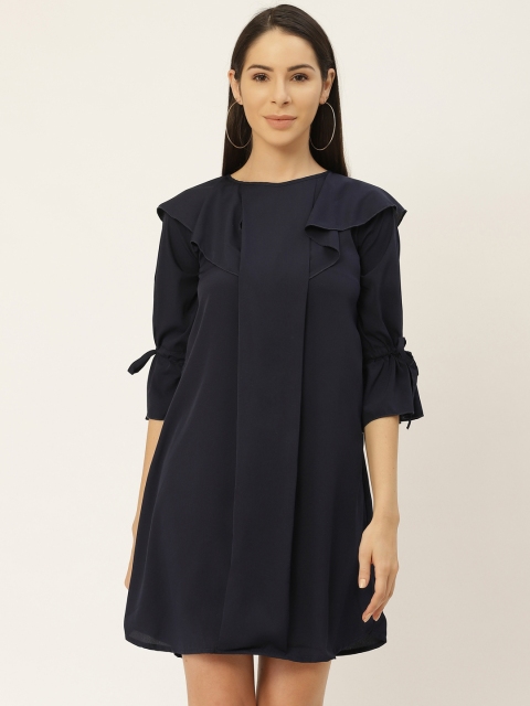

Belle Fille Women Navy Blue Solid Basic Jumpsuit