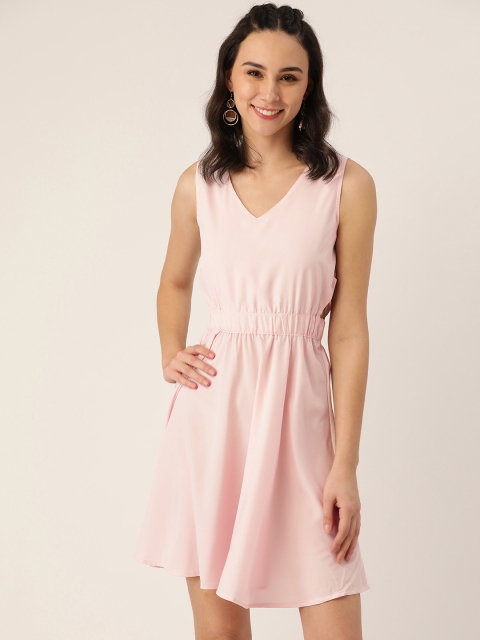 

Belle Fille Women Pink Solid A-Line Dress