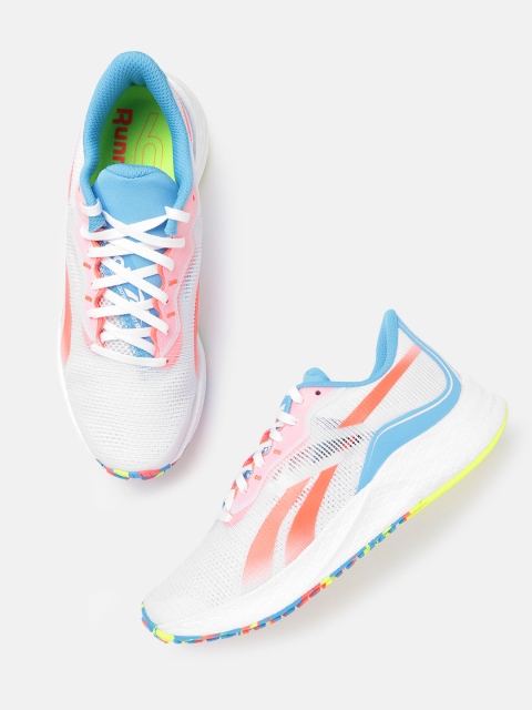 

Reebok Women White Woven Design Forever Floatride Energy 3.0 Running Shoes