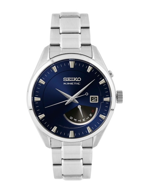 

SEIKO KINETIC Men Navy Motion Dial Watch SRN047P1, Navy blue