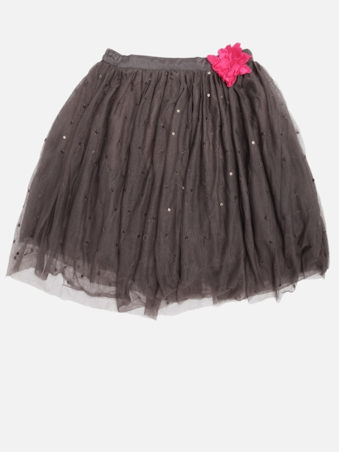 

Biba Girls Grey Sequinned Net Flared Skirt