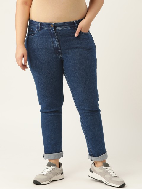 

Revolution Plus Size Women Navy Blue Stretchable Jeans