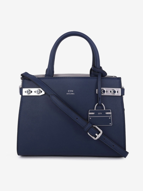 

LYN Blue Solid Handheld Bag