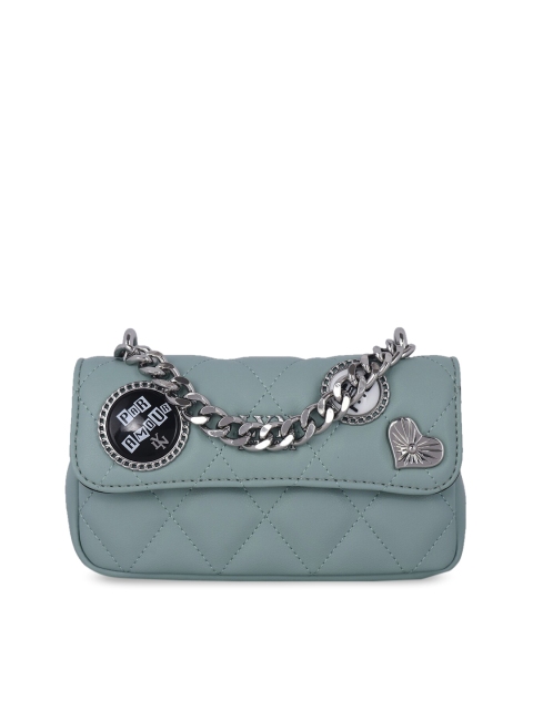 

LYN Green Embellished Handheld Bag