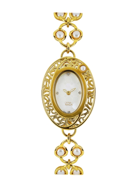 Titan Raga Women White Dial Watch 9973YM01 available at myntra for Rs.5456