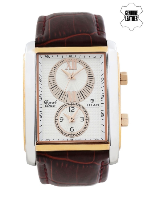 

Titan Classique Men White Analogue watch NL9309KL01