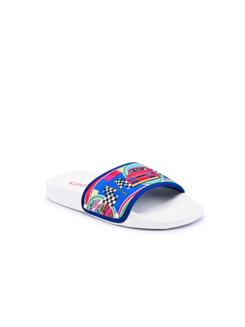 

KazarMax Boys Multicoloured Printed Sliders, Multi