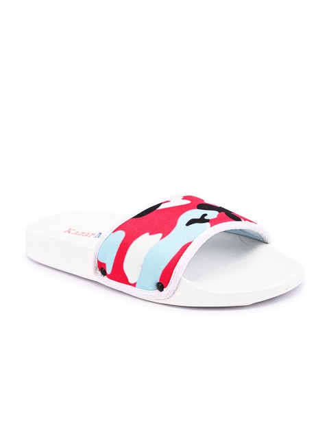 

KazarMax Boys Red & Blue Camouflage Printed Sliders
