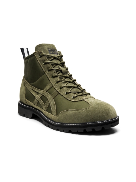 

Unisex Green Onitsuka Tiger RINKAN Mid-Top Flat Boots