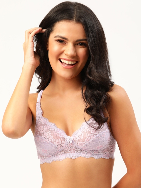 

DressBerry Lavender Lace Non-Wired Lightly Padded Everyday Bra DB-WPD-BRA-027MNew