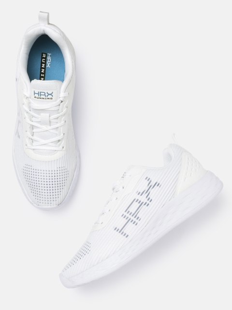 

HRX by Hrithik Roshan Men White Woven Design Knit 1.2 Running Shoes