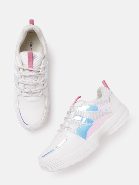 

DressBerry Women Solid Sneakers, White