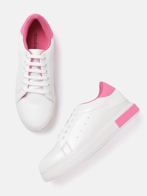 

DressBerry Women White Solid Sneakers