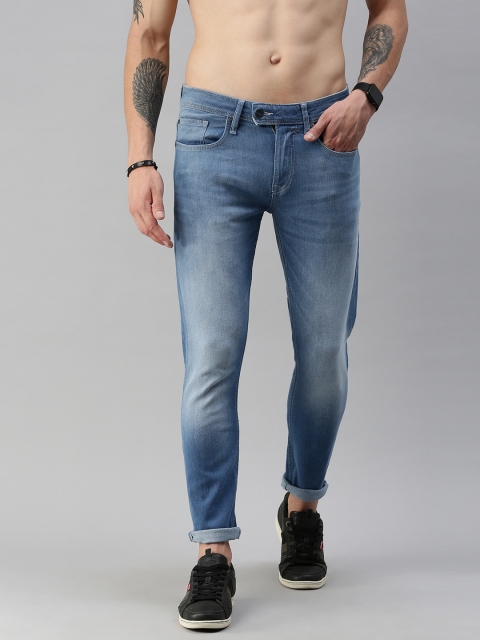 

Roadster Fast and Furious Men Blue Skinny Fit Mid-Rise Clean Look Stretchable Jeans