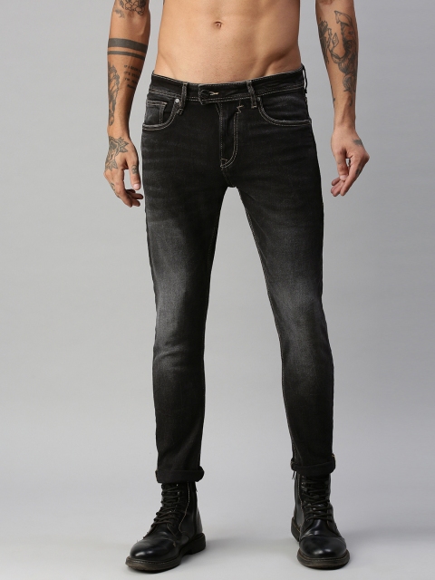 

Roadster Fast and Furious Men Black Skinny Fit Light Fade Stretchable Jeans