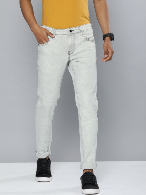 

Indian Terrain Men Grey Mid-Rise Skinny Fit Heavy Fade Jeans