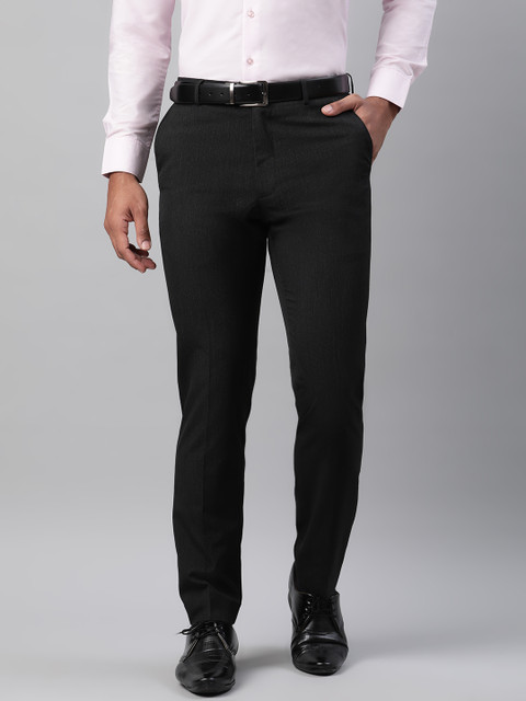 

Marks & Spencer Men Navy Blue Regular Fit Solid Formal Trousers