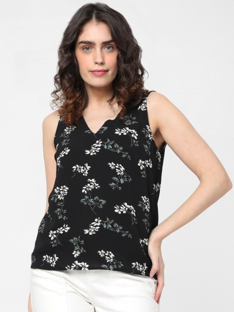 

Vero Moda Black Floral Printed Regular Top