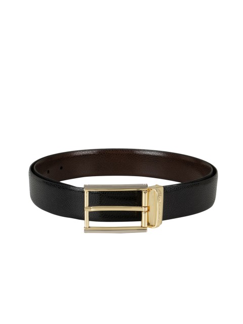 

Da Milano Men Black & Brown Textured Belt