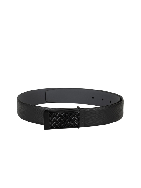 

Da Milano Men Black Solid Belt