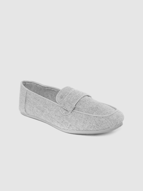 

Marks & Spencer Women Grey Melange Solid Penny Loafers
