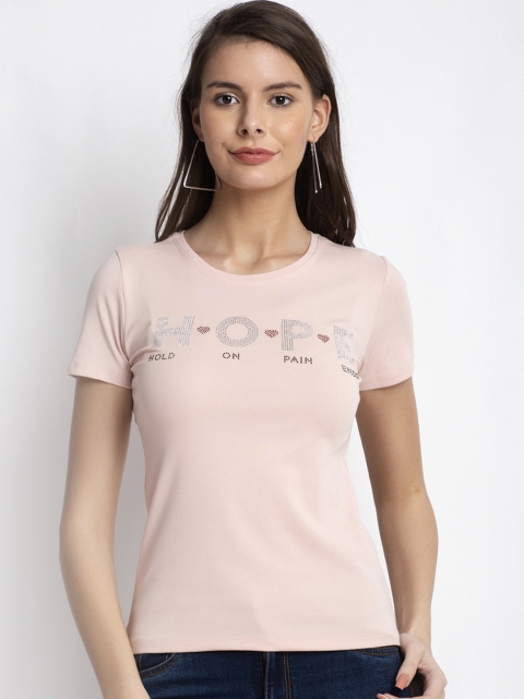 

Global Republic Pink Floral Printed Regular Top