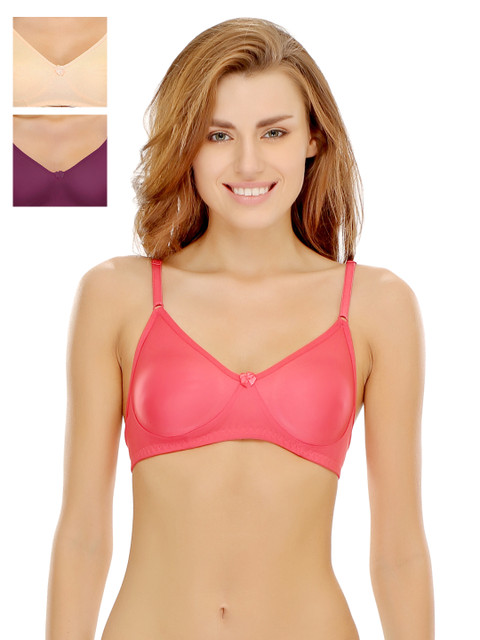 

Clovia Pack Of 2 Bra, Purple