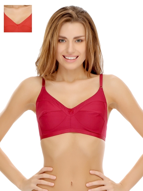 

Clovia Pack Of 2 Bra, Red