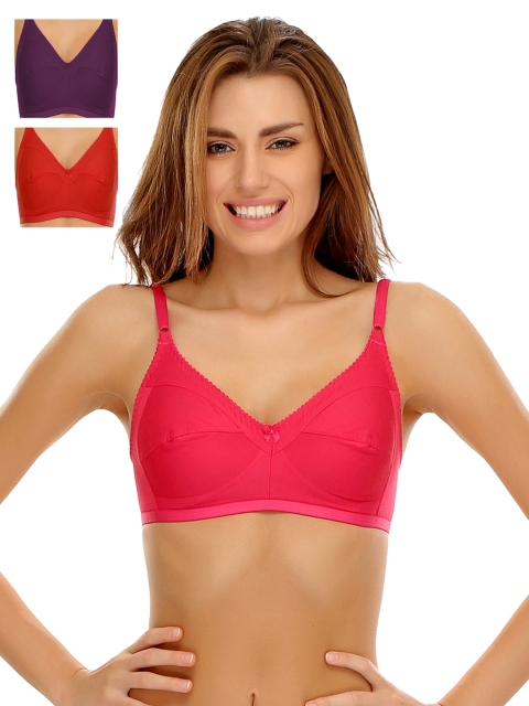 

Clovia Pack Of 3 Bra, Red