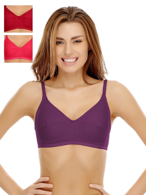 

Clovia Pack Of 3 Bra, Maroon